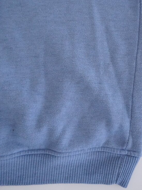 Vintage Alfred Dunner Blue Floral Knit Top Cottagecore Cotton Blend Sweater L - Picture 4 of 8